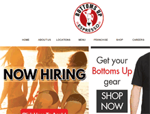 Tablet Screenshot of bottomsupespresso.com